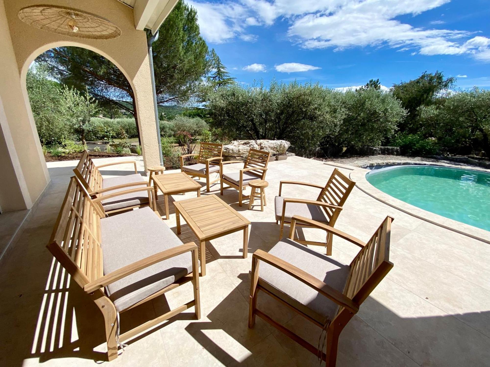 Maison Pour 12P, Piscine A Debordement Chauffee D'Avril A Octobre Inclus Ruoms Exterior foto