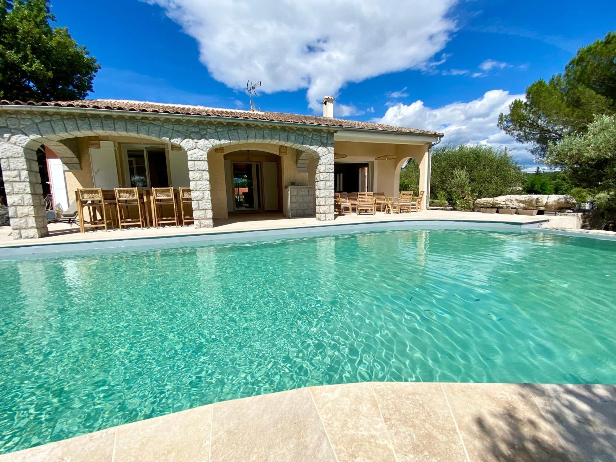 Maison Pour 12P, Piscine A Debordement Chauffee D'Avril A Octobre Inclus Ruoms Exterior foto